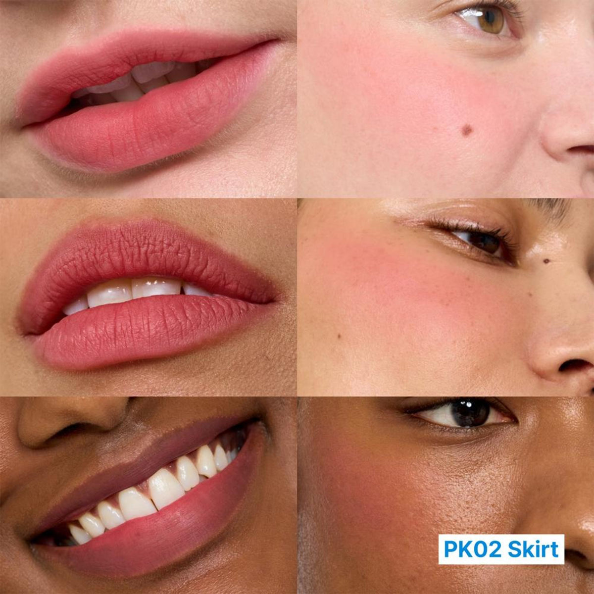 fwee Lip&Cheek Blurry Pudding Pot in skirt color, Korean airbrushed lip and cheek tint with smooth, creamy texture.