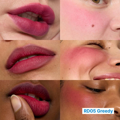 fwee Lip&Cheek Blurry Pudding Pot - Viral Korean Airbrushed Lip & Cheek Tint - Greedy
