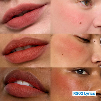 fwee Lip&Cheek Blurry Pudding Pot with airbrushed Korean lip and cheek tint, featuring soft, blended makeup in a compact jar.