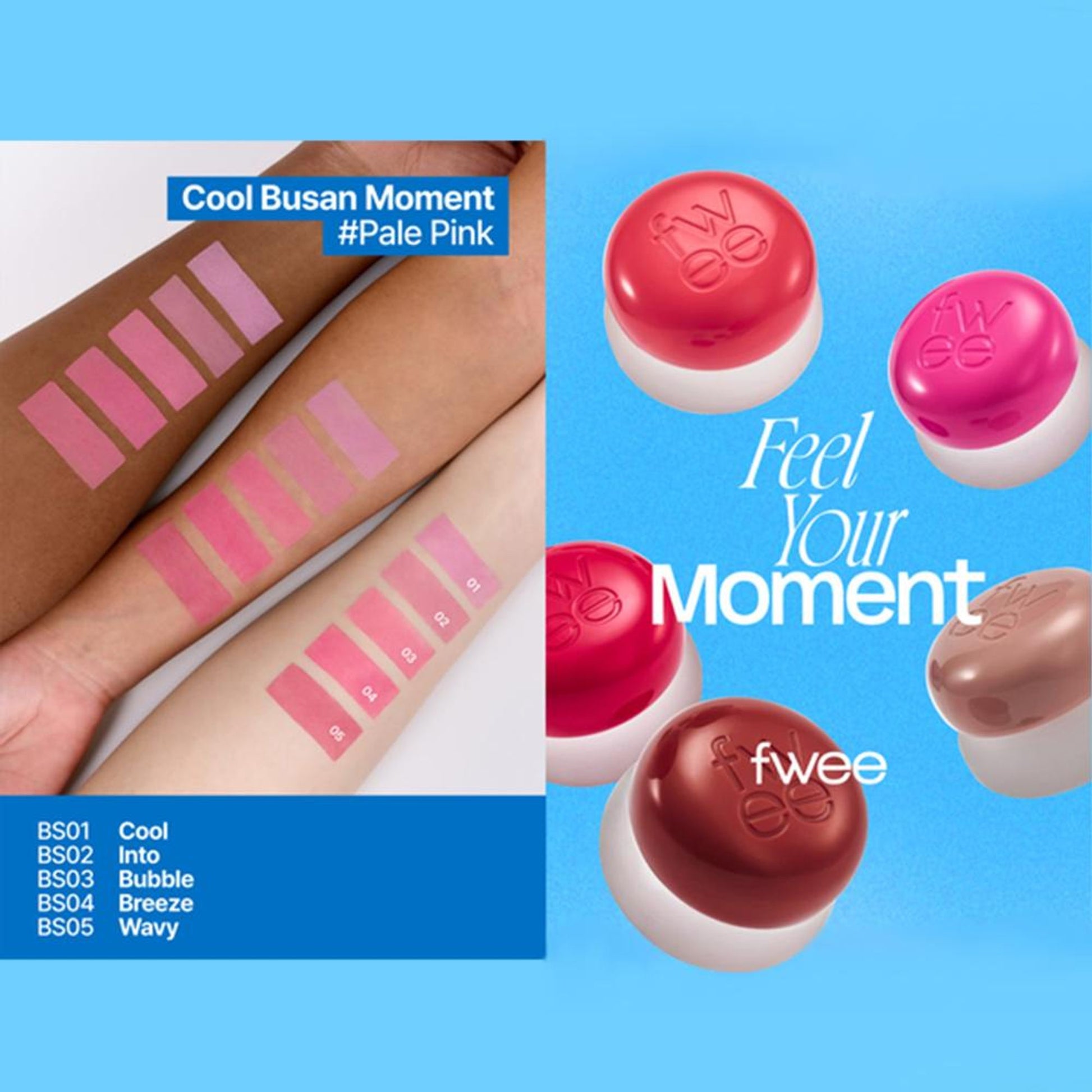 fwee Lip&Cheek Blurry Pudding Pot - Viral Korean Airbrushed Lip & Cheek Tint - Wavy