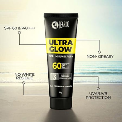 Beardo Ultra Glow Serum Sunscreen with SPF 60 PA++++