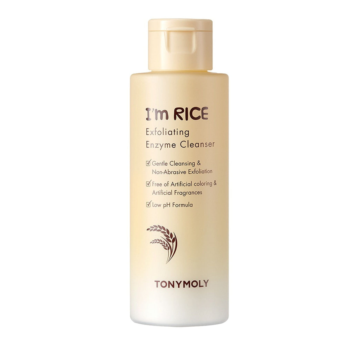 TONYMOLY Korean I’m Rice Exfoliating Enzyme Cleanser Rice Powder Face Wash for Smooth Radiant Skin