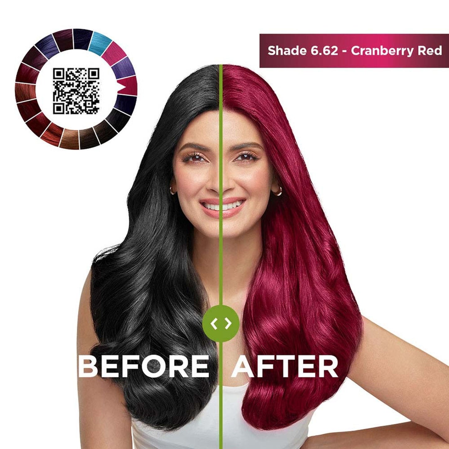 Garnier Hair Colouring Creme,Long-lasting,Smoothness & Shine,Color Naturals - Cranberry Red