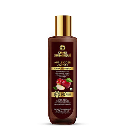 Khadi Organique Apple Cider Vinegar Hair Shampoo, Sls & Paraben Free, Reduces Hair Fall