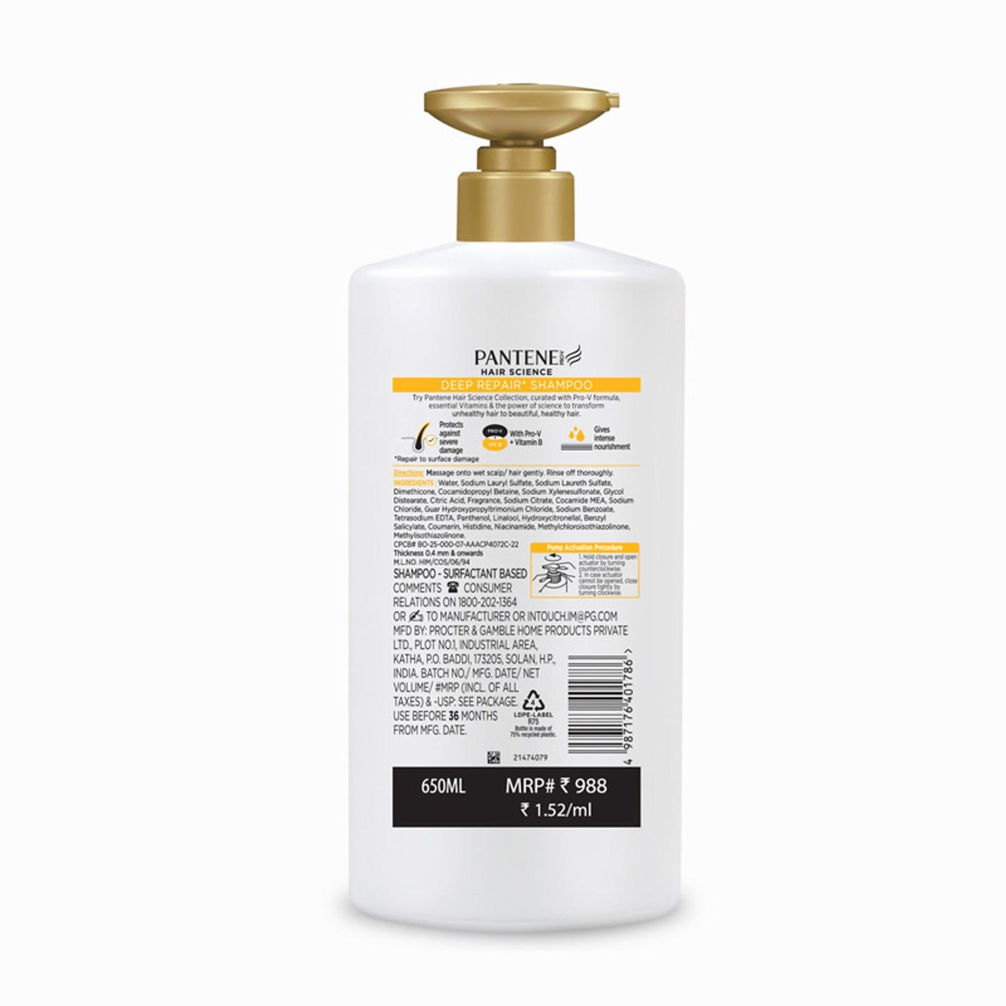 Pantene Advanced Hair Fall Solution Total Damage Care Shampoo