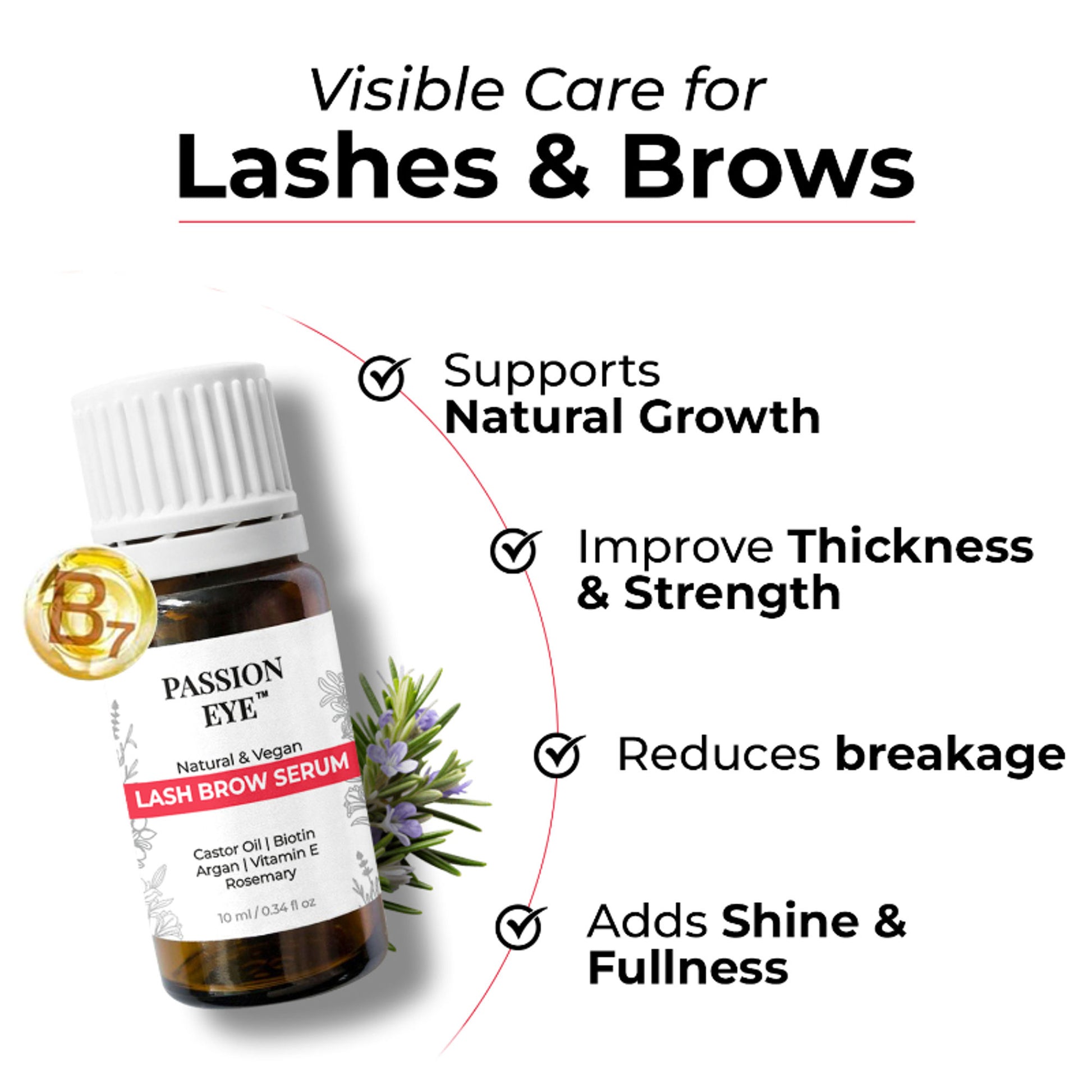 Passion Indulge Passion Eye Lash Brow Serum for Eyebrow and Eyelashes