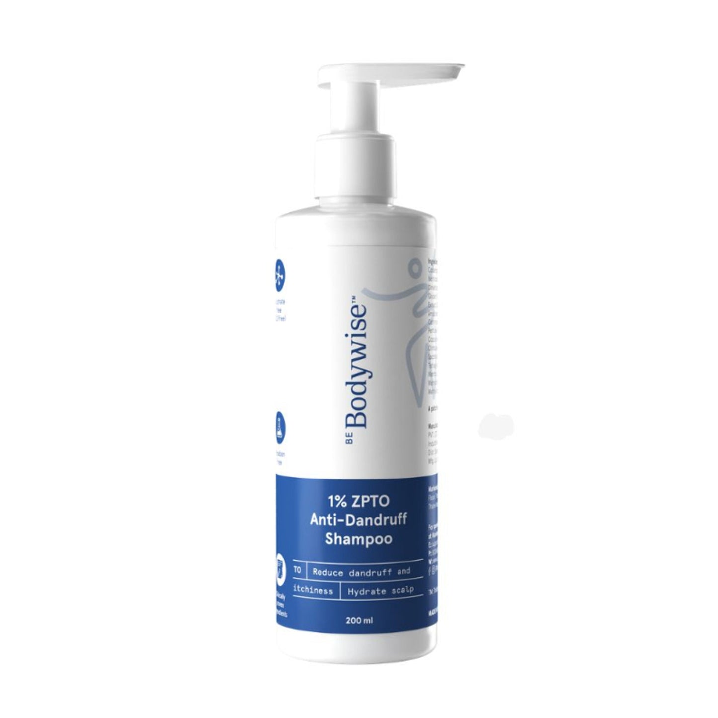 Be Bodywise ZPTO Anti Dandruff Shampoo - Reduces Dandruff, Flaking & Deeply Hydrates Scalp