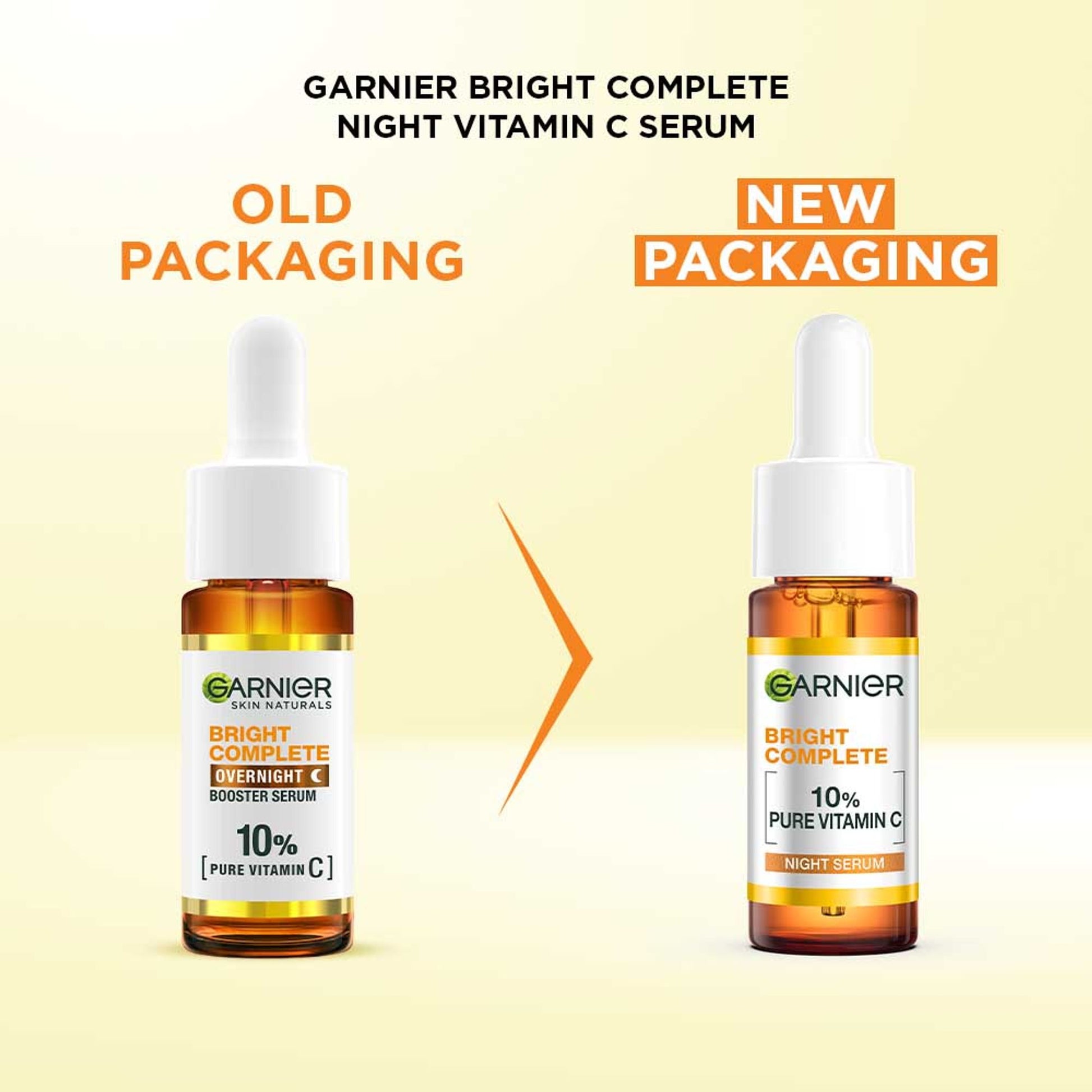 Garnier Bright Complete Vitamin C+ Serum with 10% Pure Vitamin C to Repair & Brighten Skin