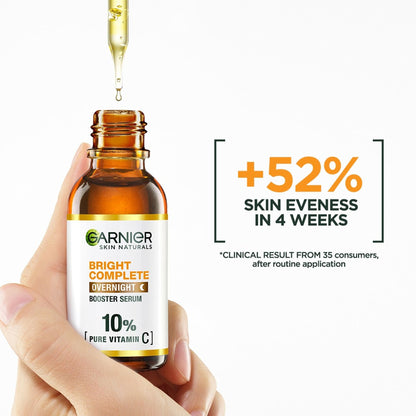 Garnier Bright Complete Vitamin C+ Serum with 10% Pure Vitamin C to Repair & Brighten Skin