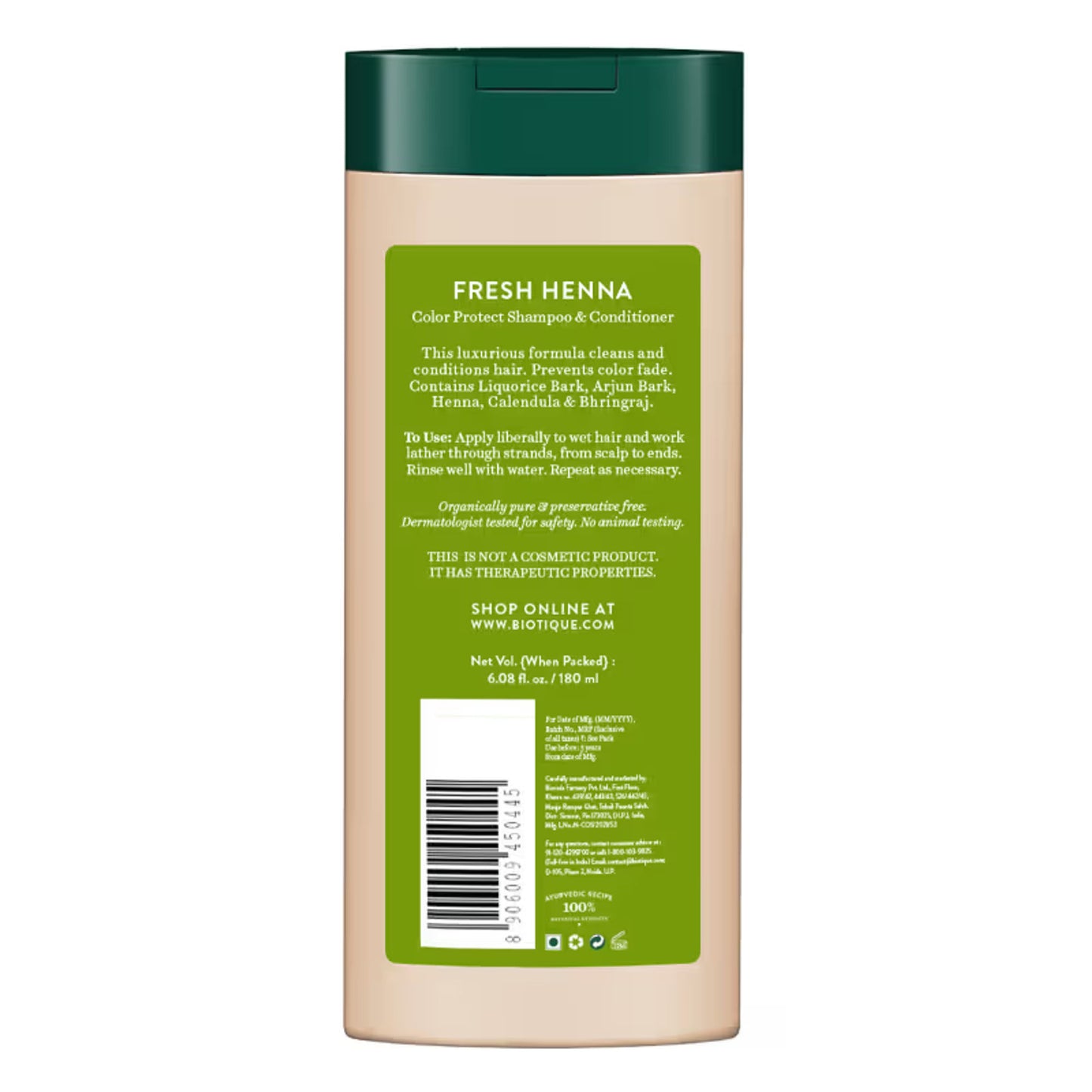 Biotique Bio Henna Leaf Fresh Texture Shampoo & Conditioner