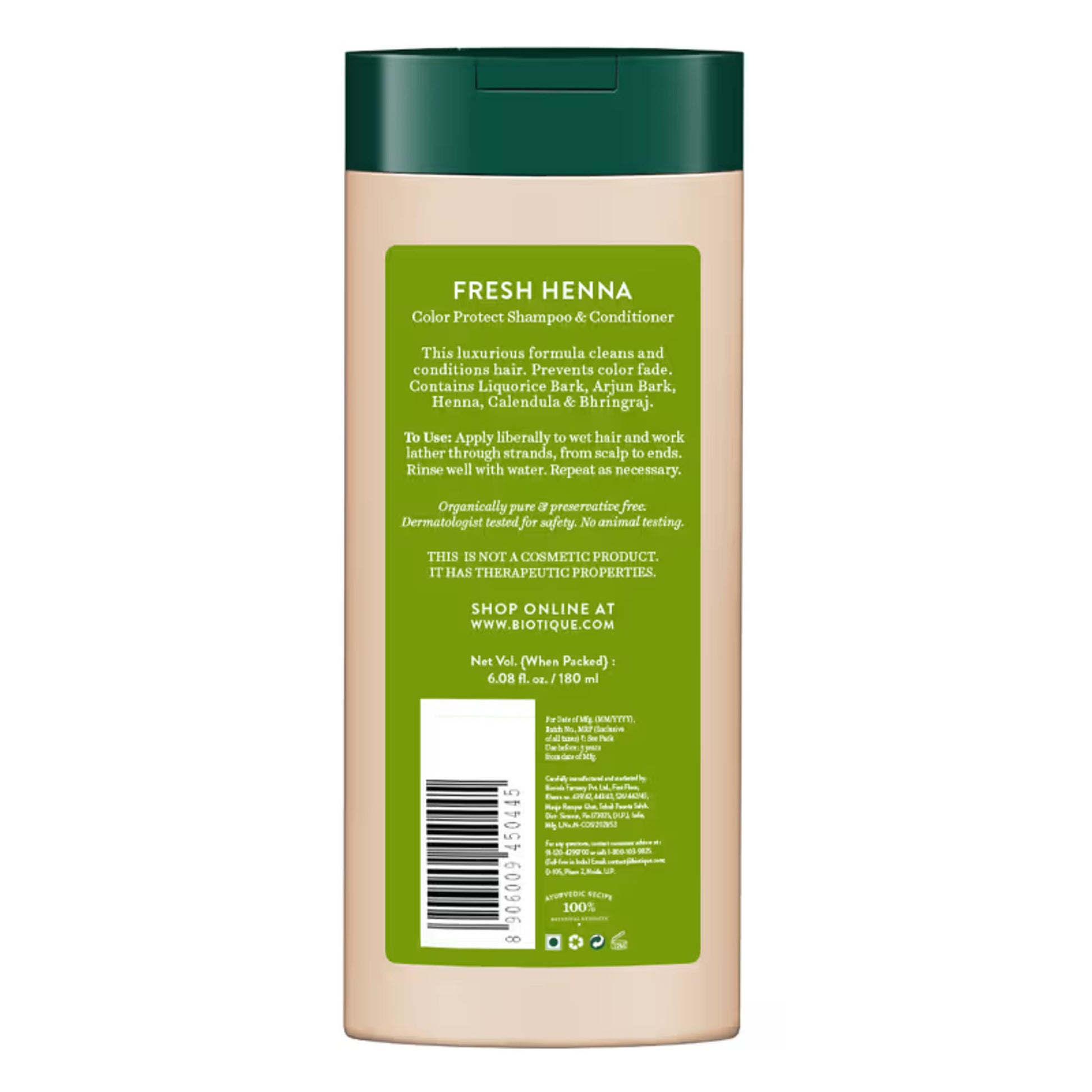 Biotique Bio Henna Leaf Fresh Texture Shampoo & Conditioner