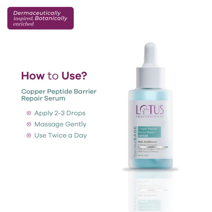 Lotus Professional Dermasage Copper Peptide Barrier Repair Serum