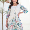 Dhiyona IE Floral Printed Pure Cotton Tunic With Trousers Co-Ords