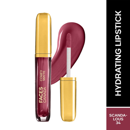 Faces Canada Comfy Matte Liquid Lipstick - Scandalous 34