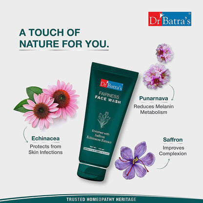 Dr.Batra's Fairness Face Wash Enriched With Saffron Echinacea Extract