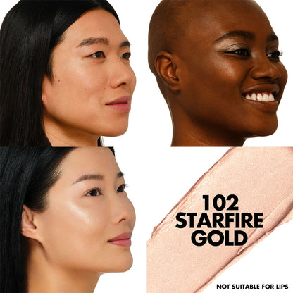 MAKE UP FOR EVER Artist Color Crayon Blush in 102 Starfire Gold, a vibrant makeup crayon with gold shimmer for cheeks.