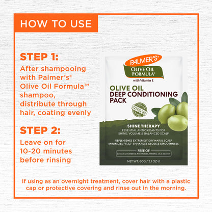 Palmer's Olive Oil Conditioner Pack For Shine, Volume & Balanced Scalp, Free Of Parabens