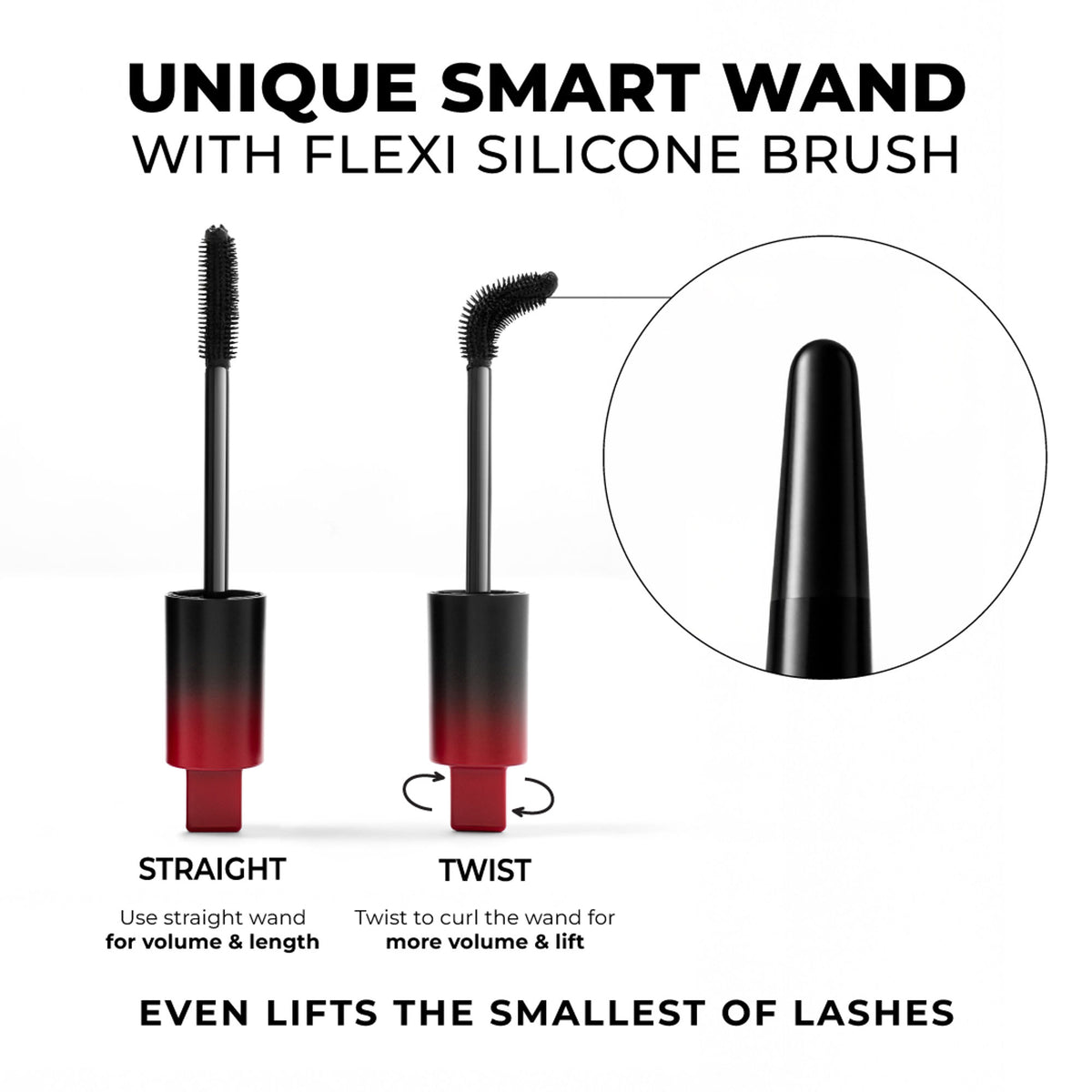 LoveChild Masaba High Hopes 3-in-1 tubing mascara with black formula and sleek packaging, showcasing the product's design and brush.