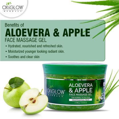 Oxyglow Herbals Aloevera Apple Face Massage Gel