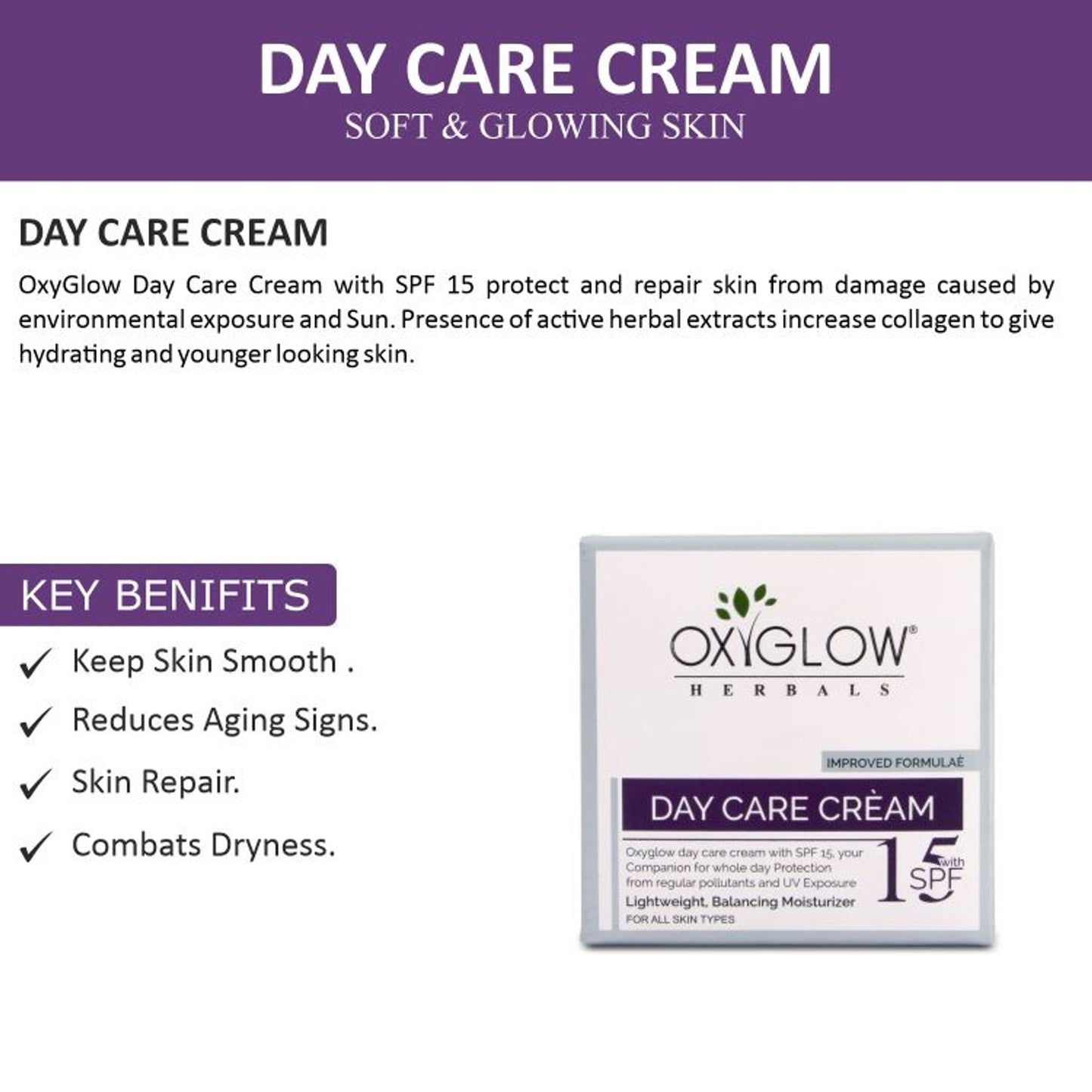 Oxyglow Herbals Day Care Cream SPF 15
