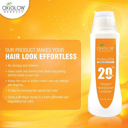 Oxyglow Herbals Professional Hair Color Developer - 20 Volume (6%)