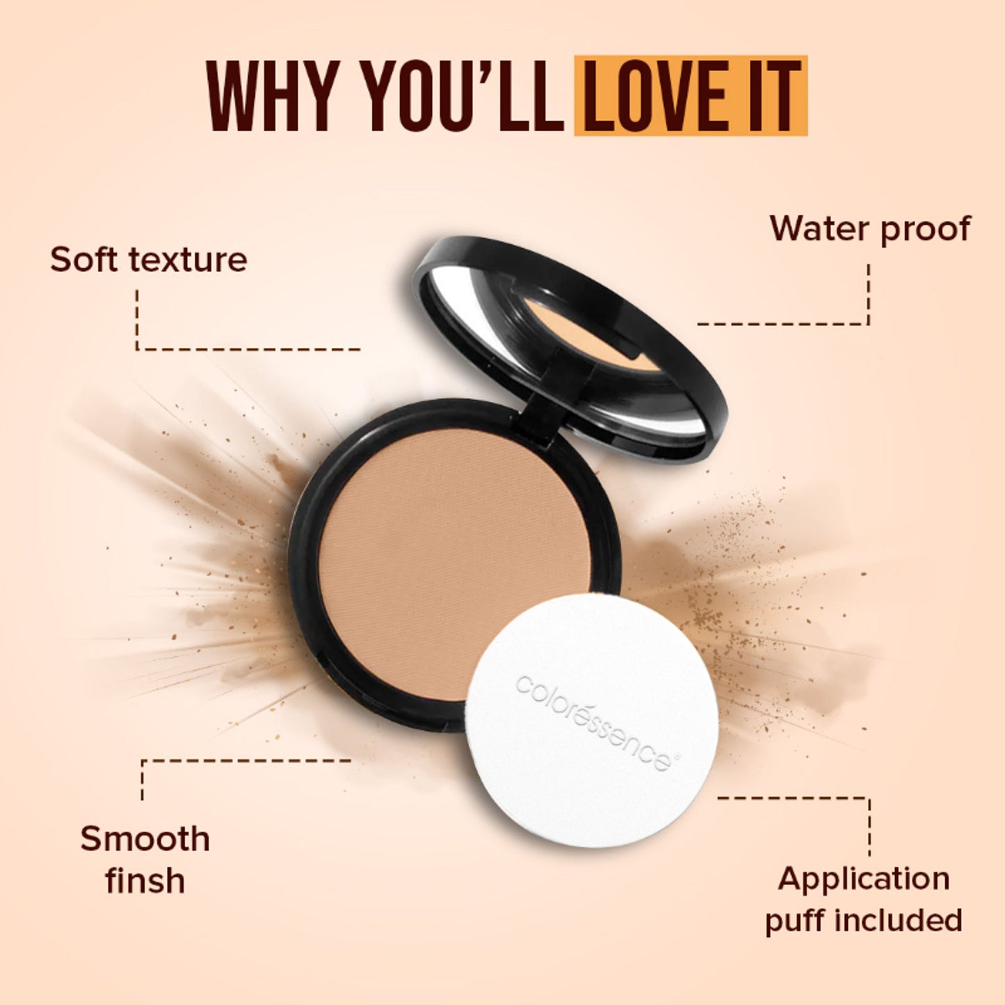 Coloressence Starlet Compact Powder - Pinkish Beige CP-4