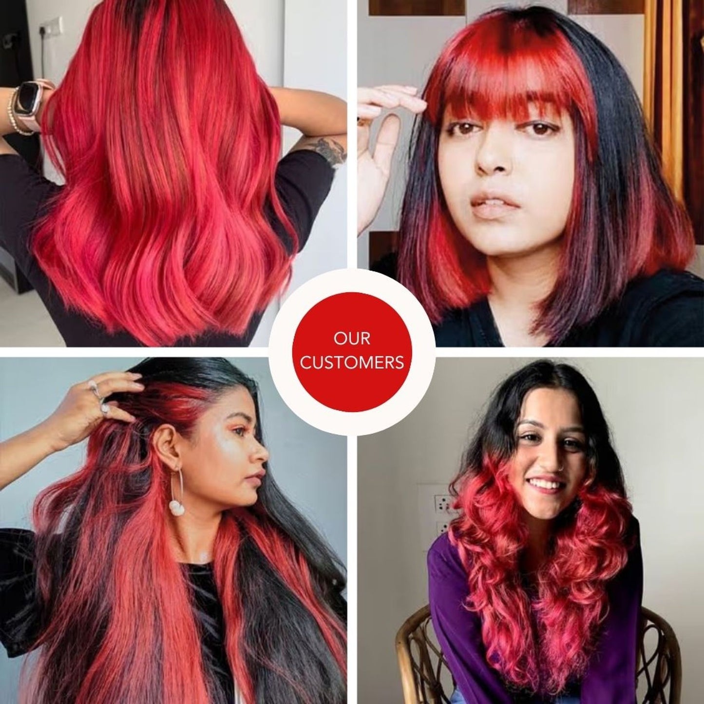 Paradyes Ammonia Free Semi-Permanent Top-up Hair Color - Rubra Red