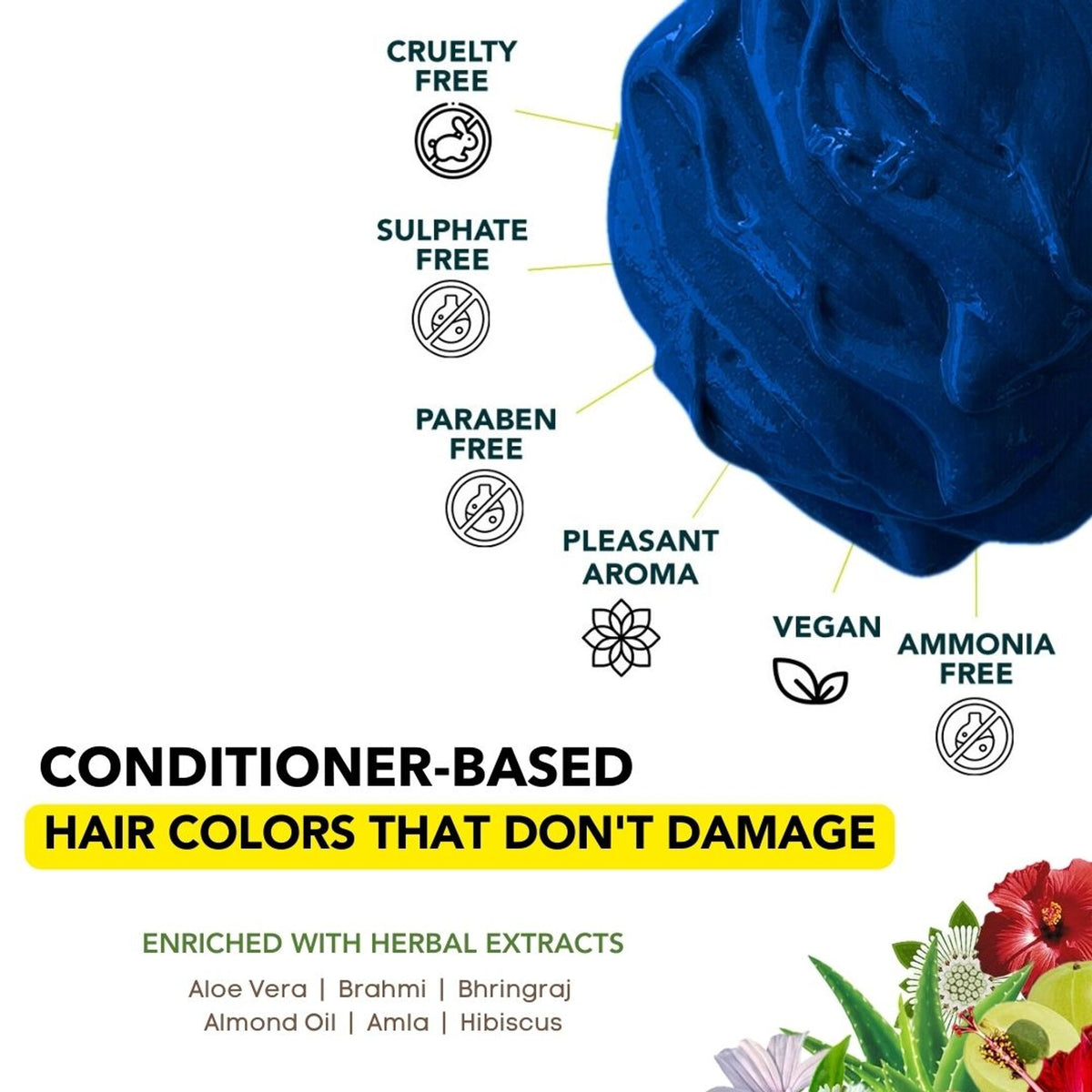 Paradyes Ammonia Free Semi-Permanent Hair Color - Sapphire Navy