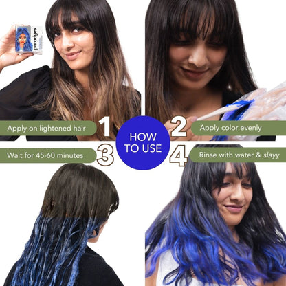 Paradyes Ammonia Free Semi-Permanent Hair Color - Rudolphi Blue