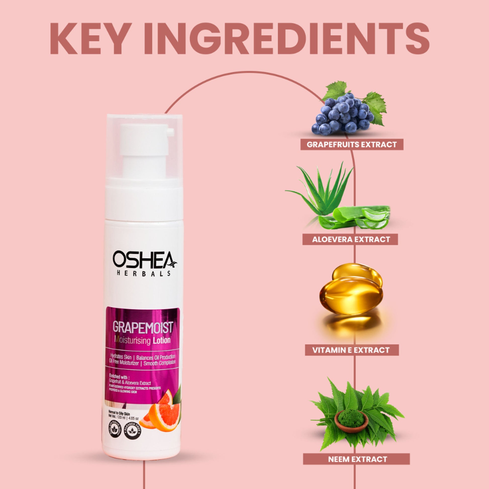 Oshea Herbals Grapemoist Moisturising Lotion for Oily Skin