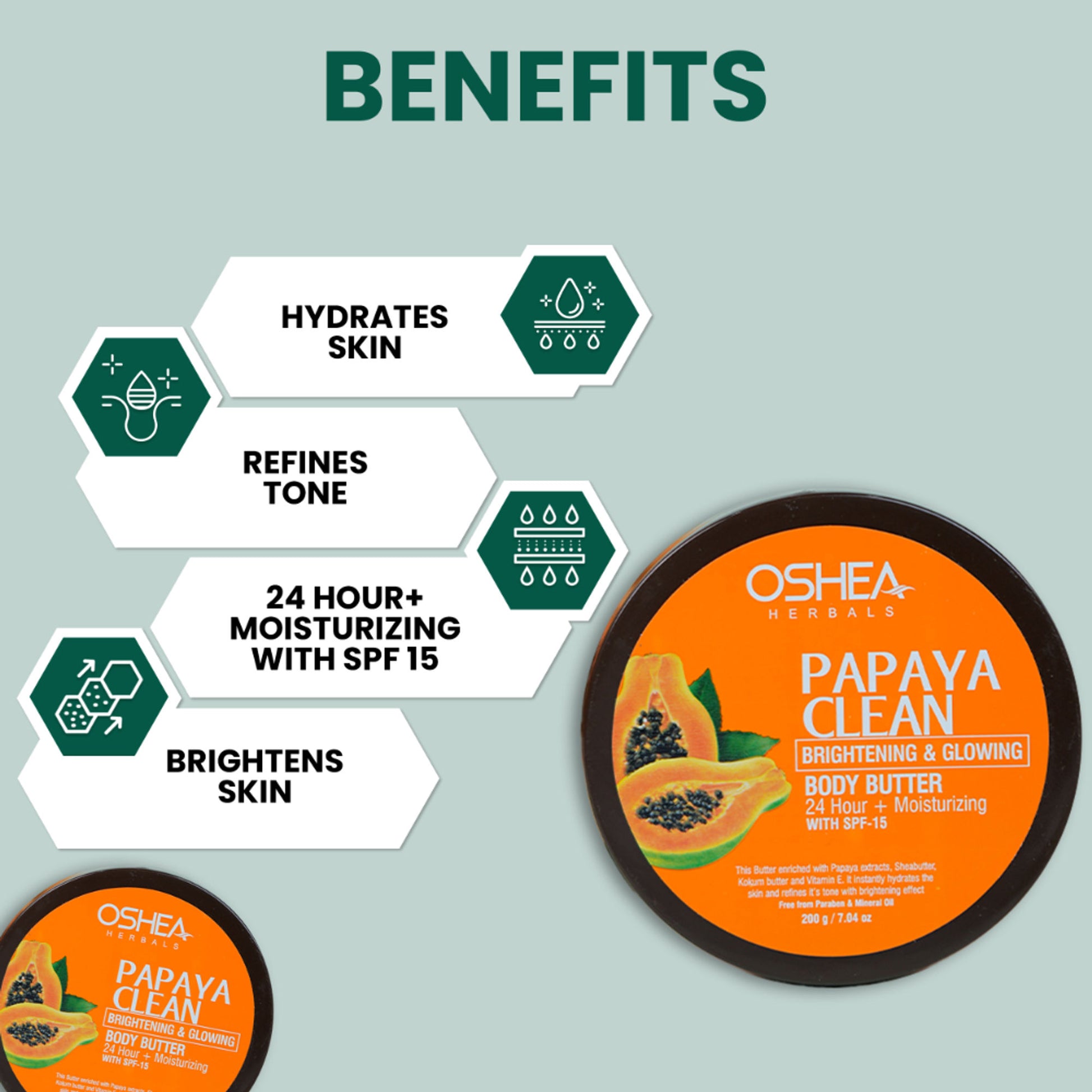 Oshea Herbals Papayaclean Brightening & Glowing Body Butter