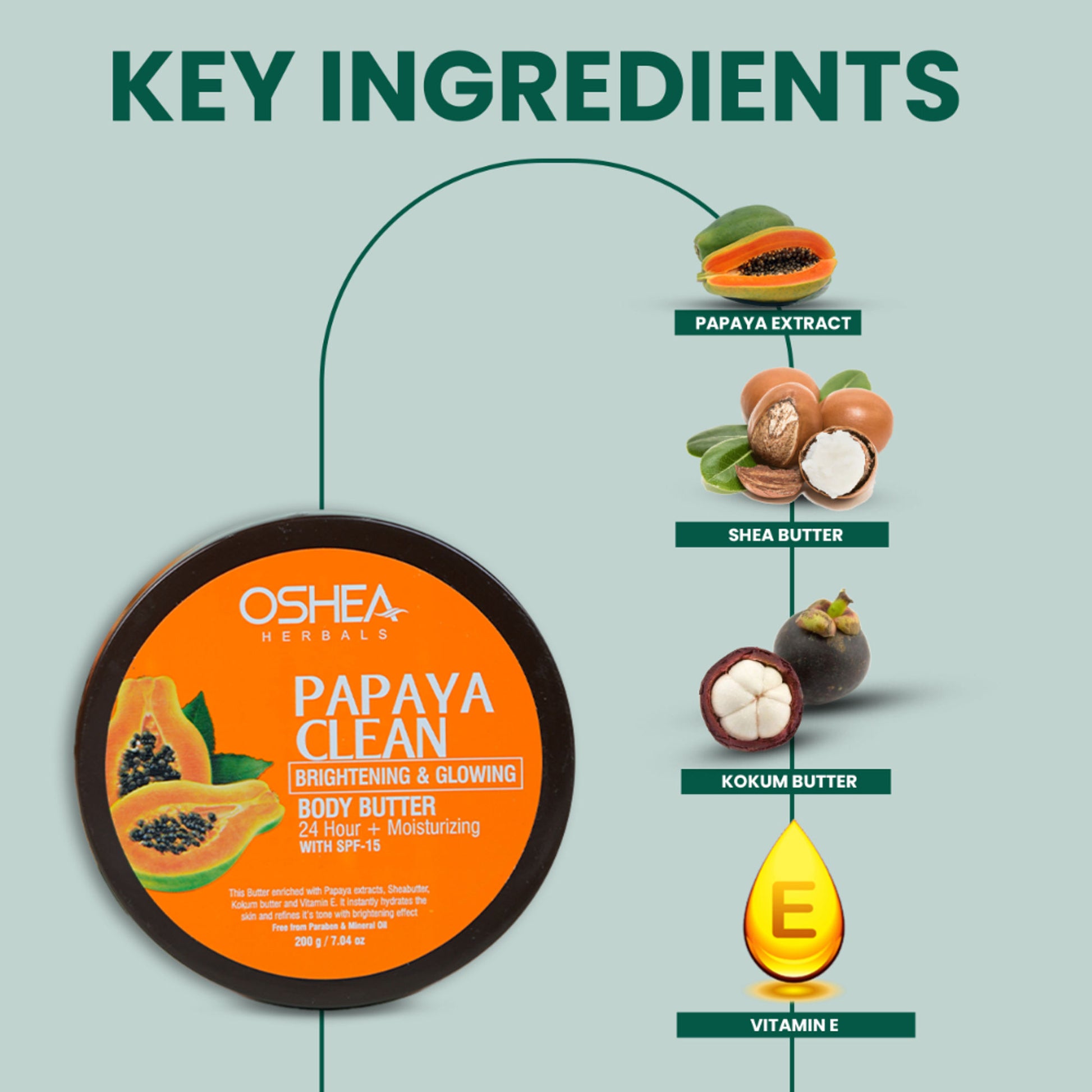 Oshea Herbals Papayaclean Brightening & Glowing Body Butter