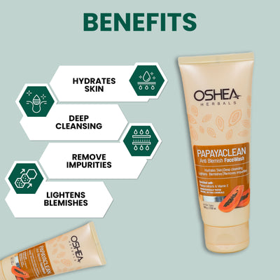 Oshea Herbals Papayaclean Anti Blemish Face Wash