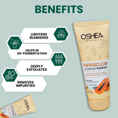 Oshea Herbals Papayaclean Anti Blemish Scrub