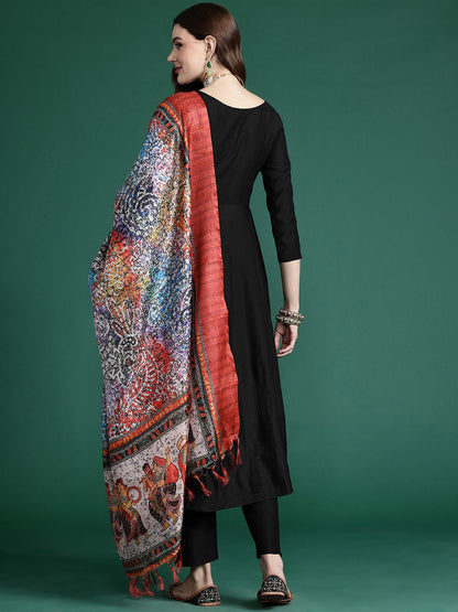 Indyancart IE Kurta With Trousers & Dupatta