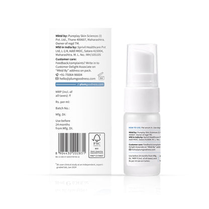Plum 10% Niacinamide Brightening Face Serum with Rice Water & Ferment - Fades Blemishes & Acne Marks