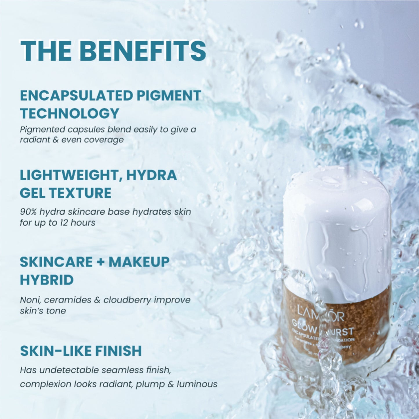 La Mior Glow Burst Encapsulated Foundation - Fair