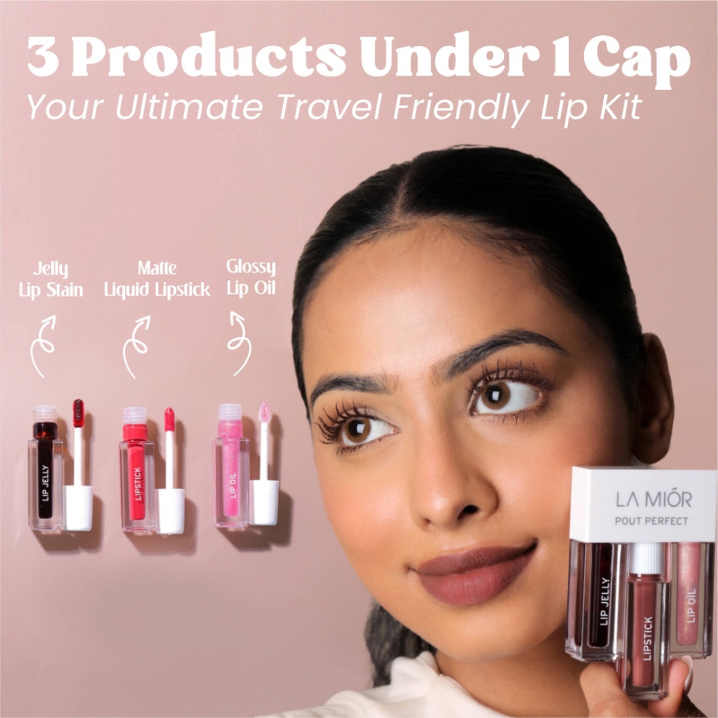 La Mior Pout Perfect 3 - In - 1 Lip Kit
