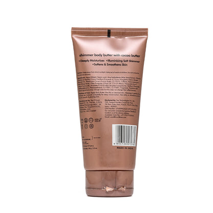 MCaffeine Shimmer Body Butter with Cocoa Butter for Shimmery & Glowing Skin Limited Edition