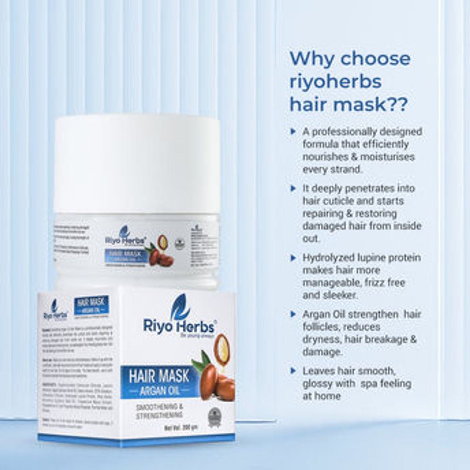 Riyo Herbs Argan Oil Hair Mask Enriched with the Goodness of Shea Butter
