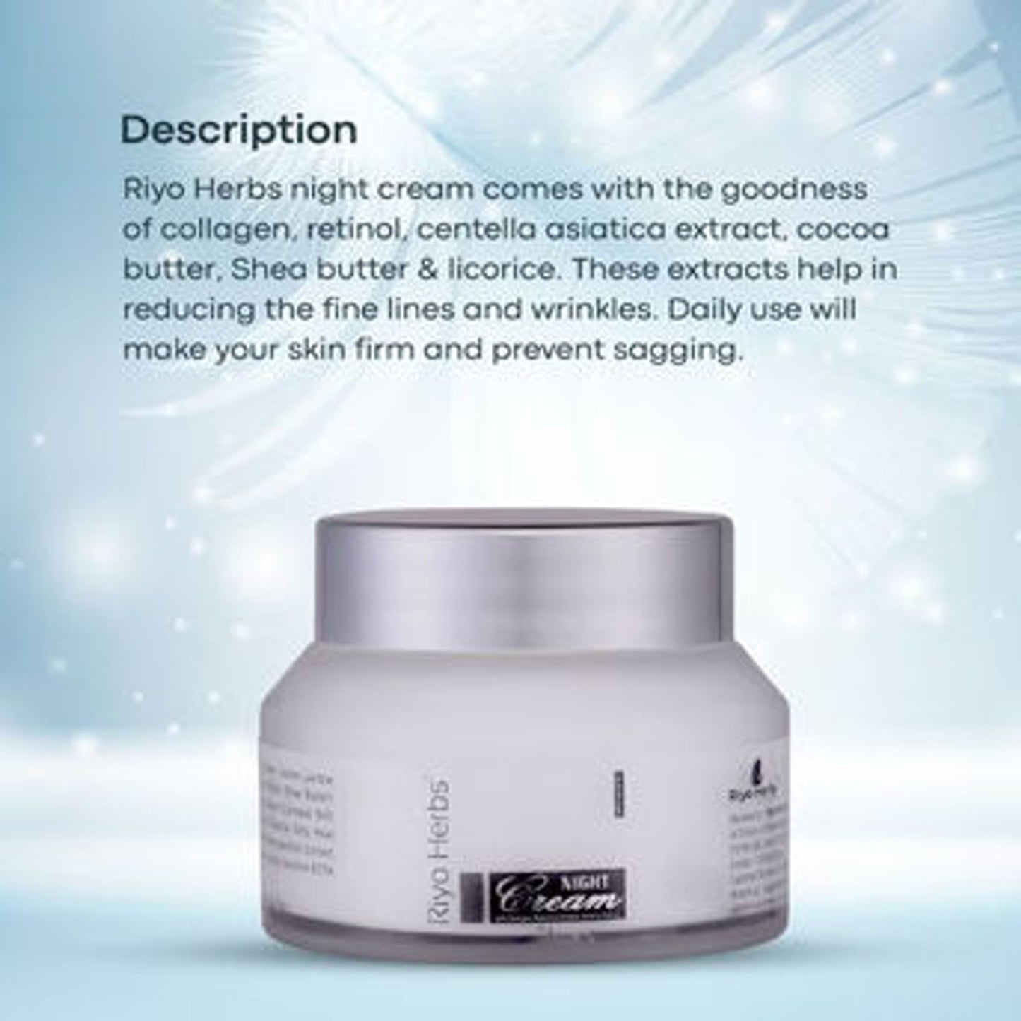 Riyo Herbs Night Cream With Butter & Shea Butter