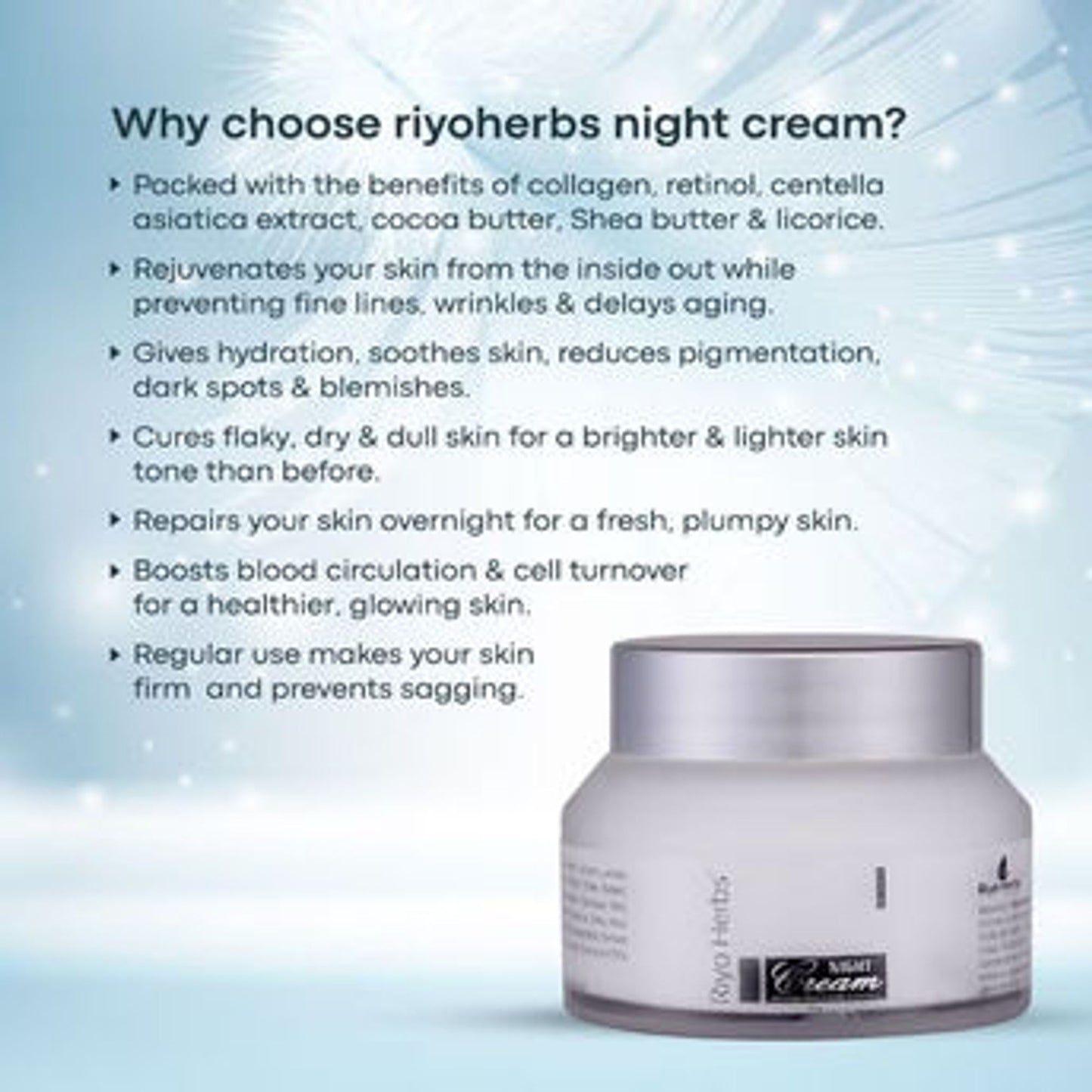 Riyo Herbs Night Cream With Butter & Shea Butter