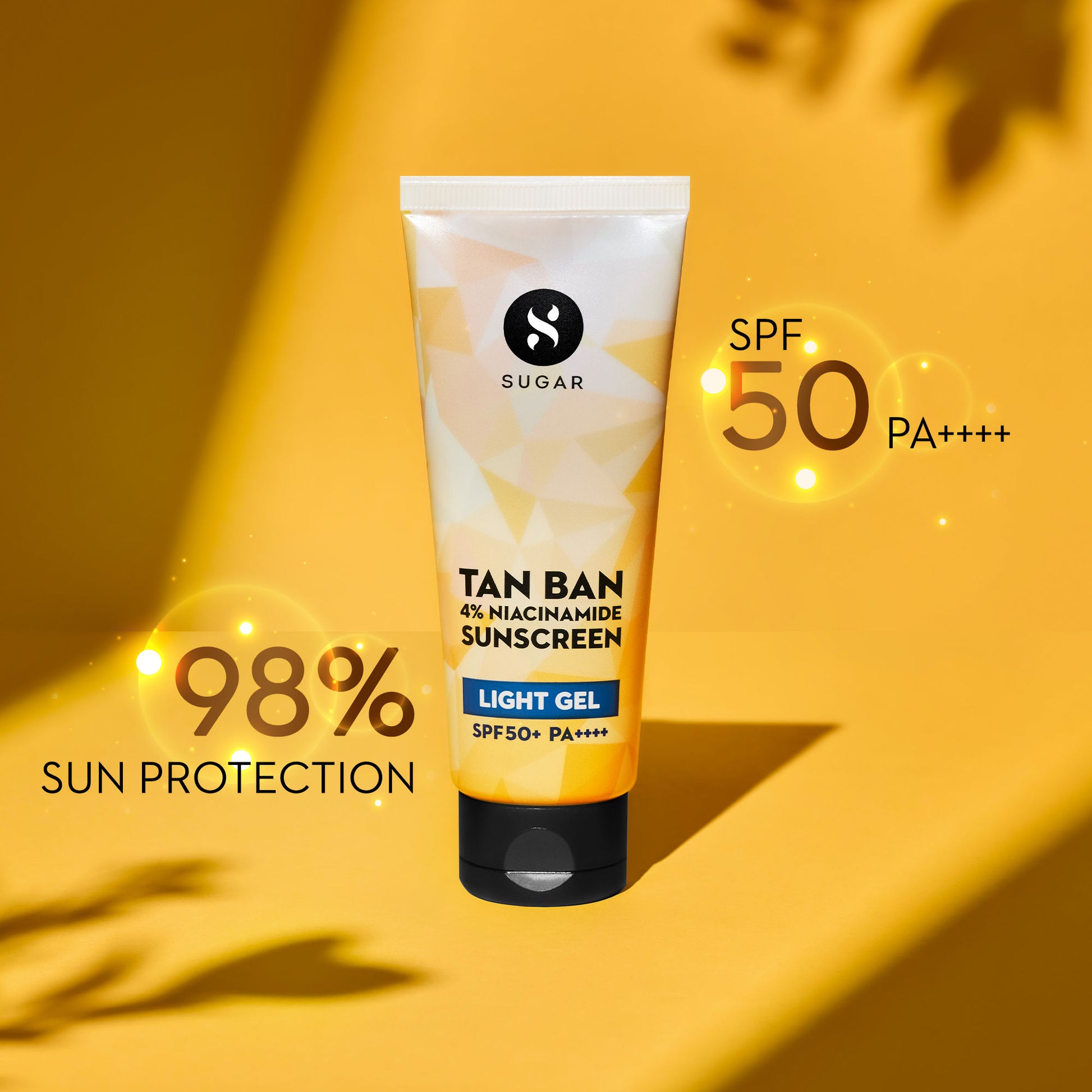 SUGAR Tan Ban 4% Niacinamide Sunscreen Light Gel SPF 50+ PA++++