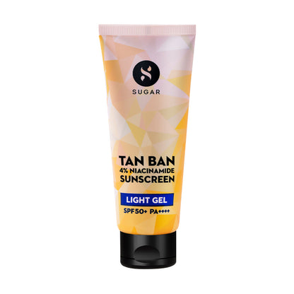 SUGAR Tan Ban 4% Niacinamide Sunscreen Light Gel SPF 50+ PA++++