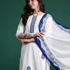 Dhiyona IE Floral Embroidered Kurta with Trousers & Dupatta