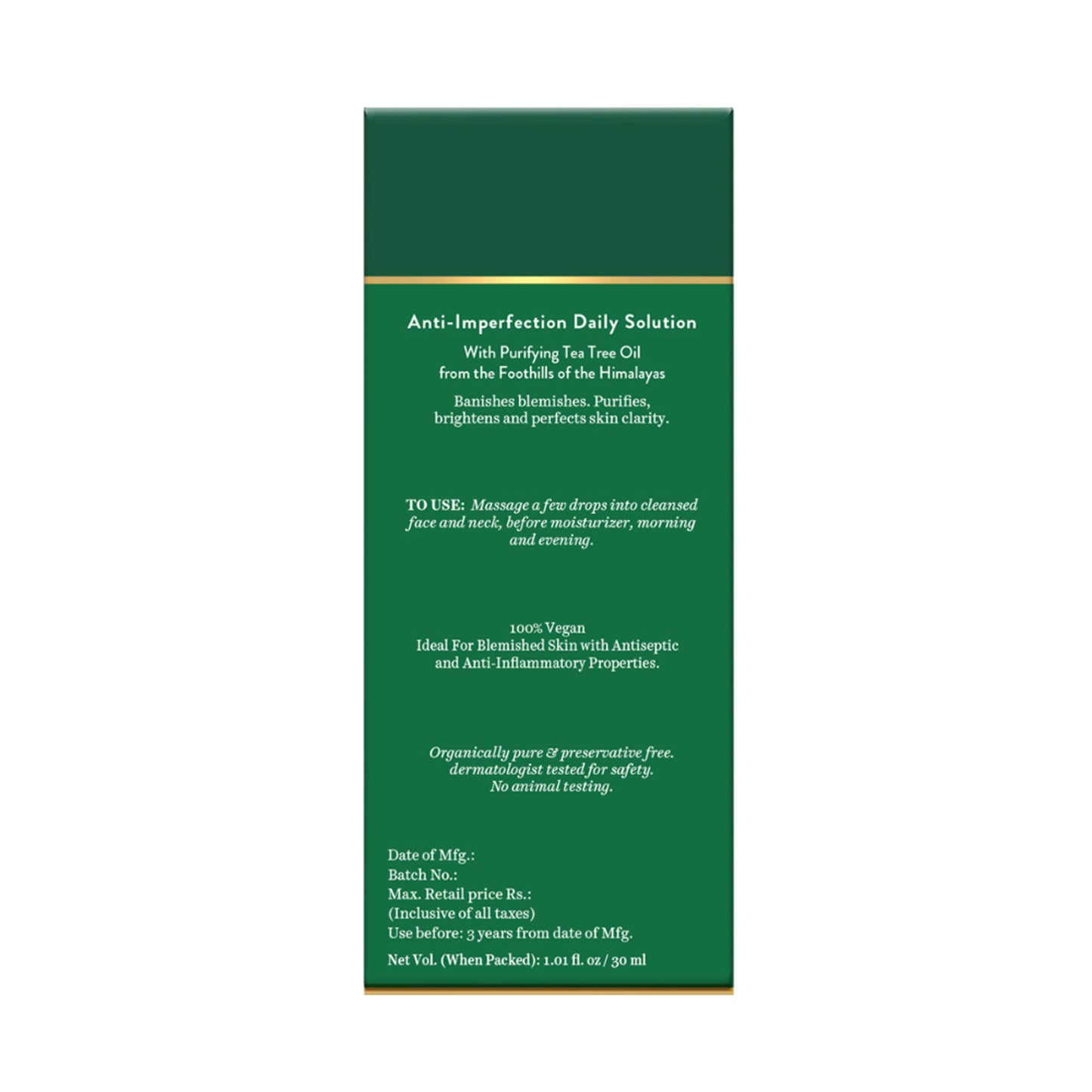 Biotique Advanced Organics Tea Tree Anti-imperfection Daily Solution