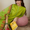 Dhiyona IE Women Ethnic Motifs Embroidered Regular Kurta, Trousers With Dupatta
