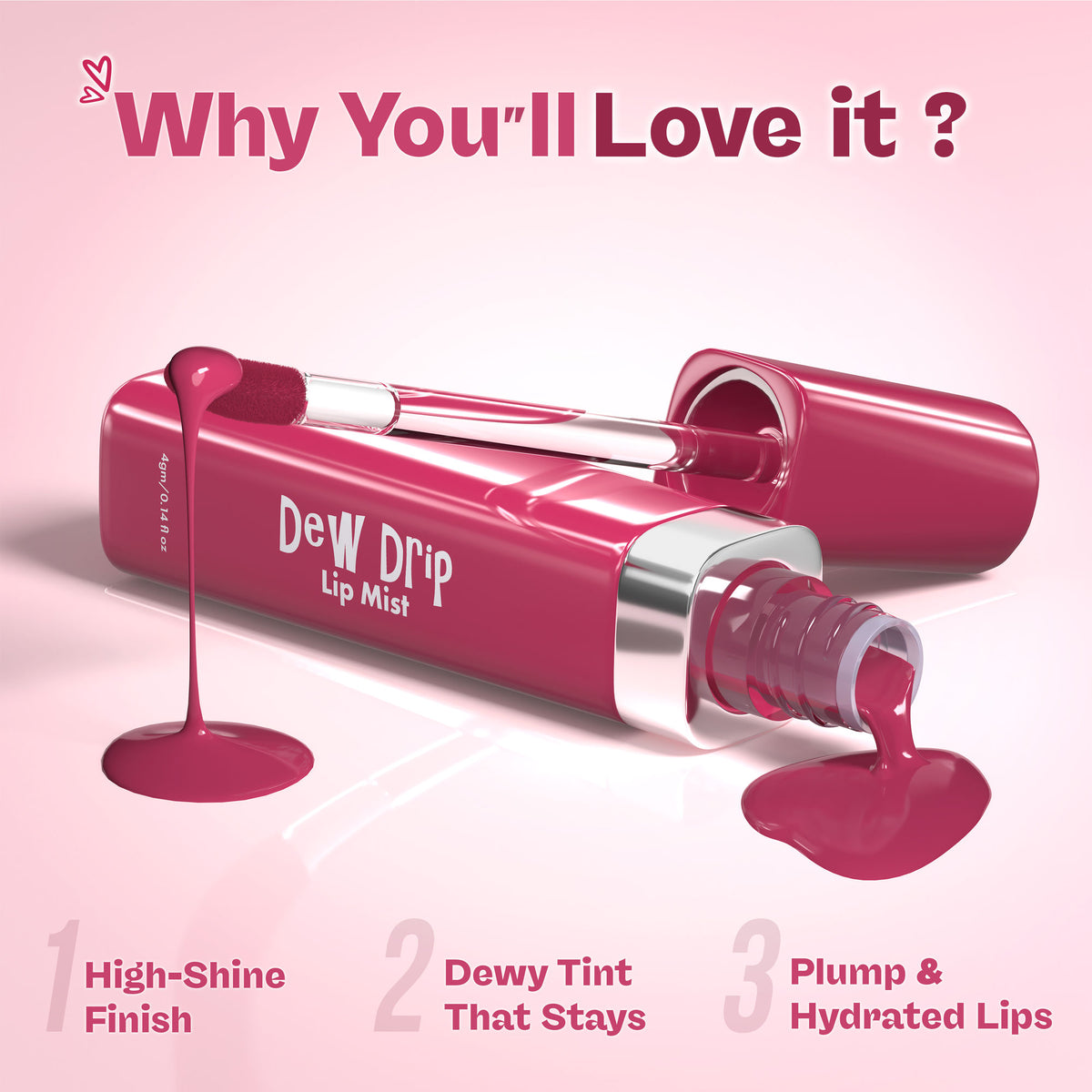 GLAM21 Dew Drip Lip Mist - 03 Moody Mauve