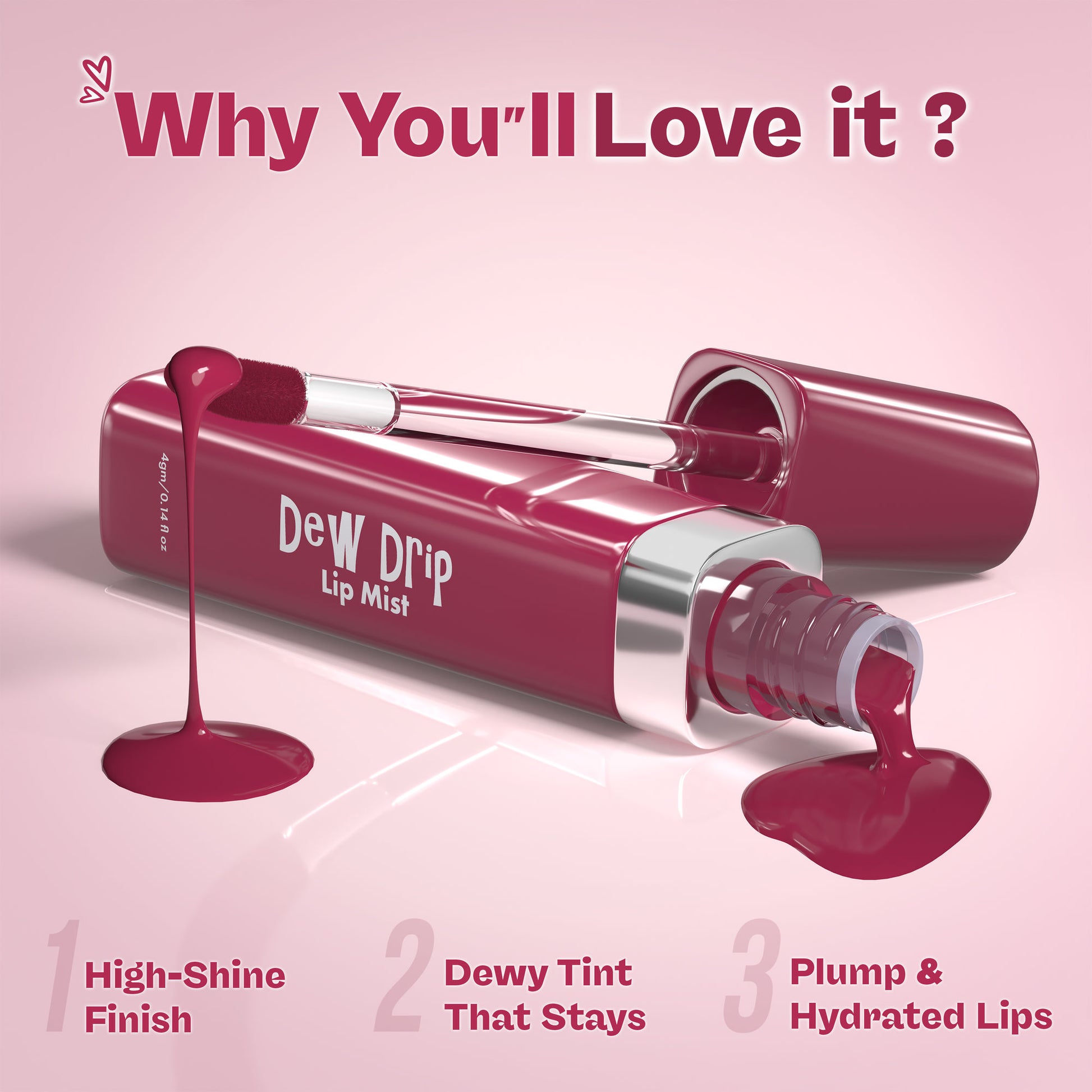 GLAM21 Dew Drip Lip Mist - 04 Wild Plum