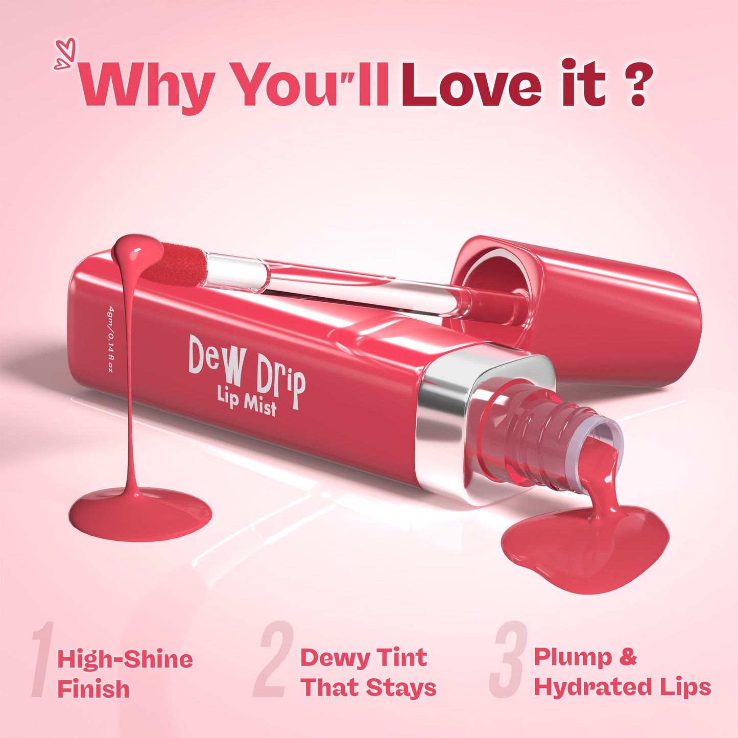 GLAM21 Dew Drip Lip Mist - 05 Pink Pout